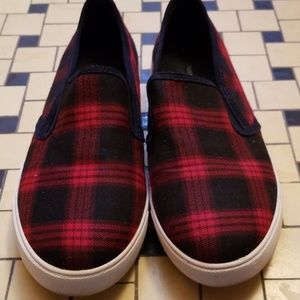Buffalo Plaid Slide ons